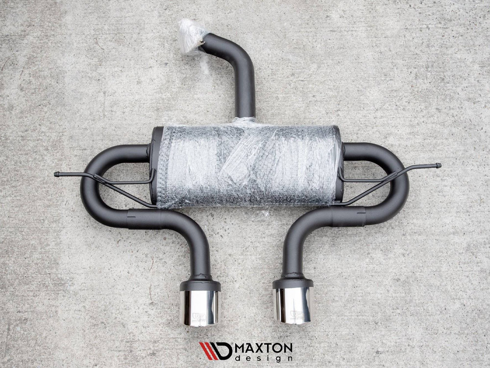 Milltek Muffler System with Stainless Steel Tips, available at AlloyGator in Redditch